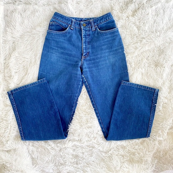 Vintage 👖 Wide Leg Denim 90’s High Waist Liz Claiborne Blue Jeans - Picture 4 of 9